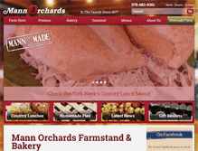 Tablet Screenshot of mannorchards.com